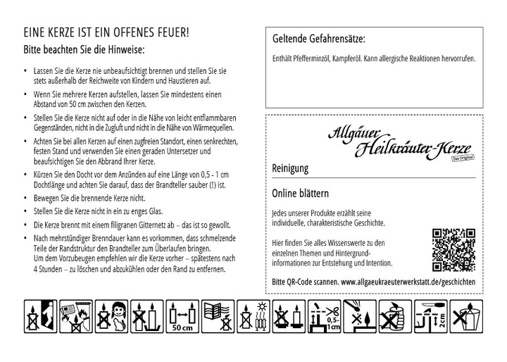 REINIGUNG - Allgäuer Heilkräuter Kerze