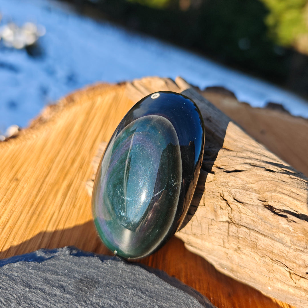 Regenbogen Obsidian (Integrität - Zufriedenheit) Handschmeichler (3)