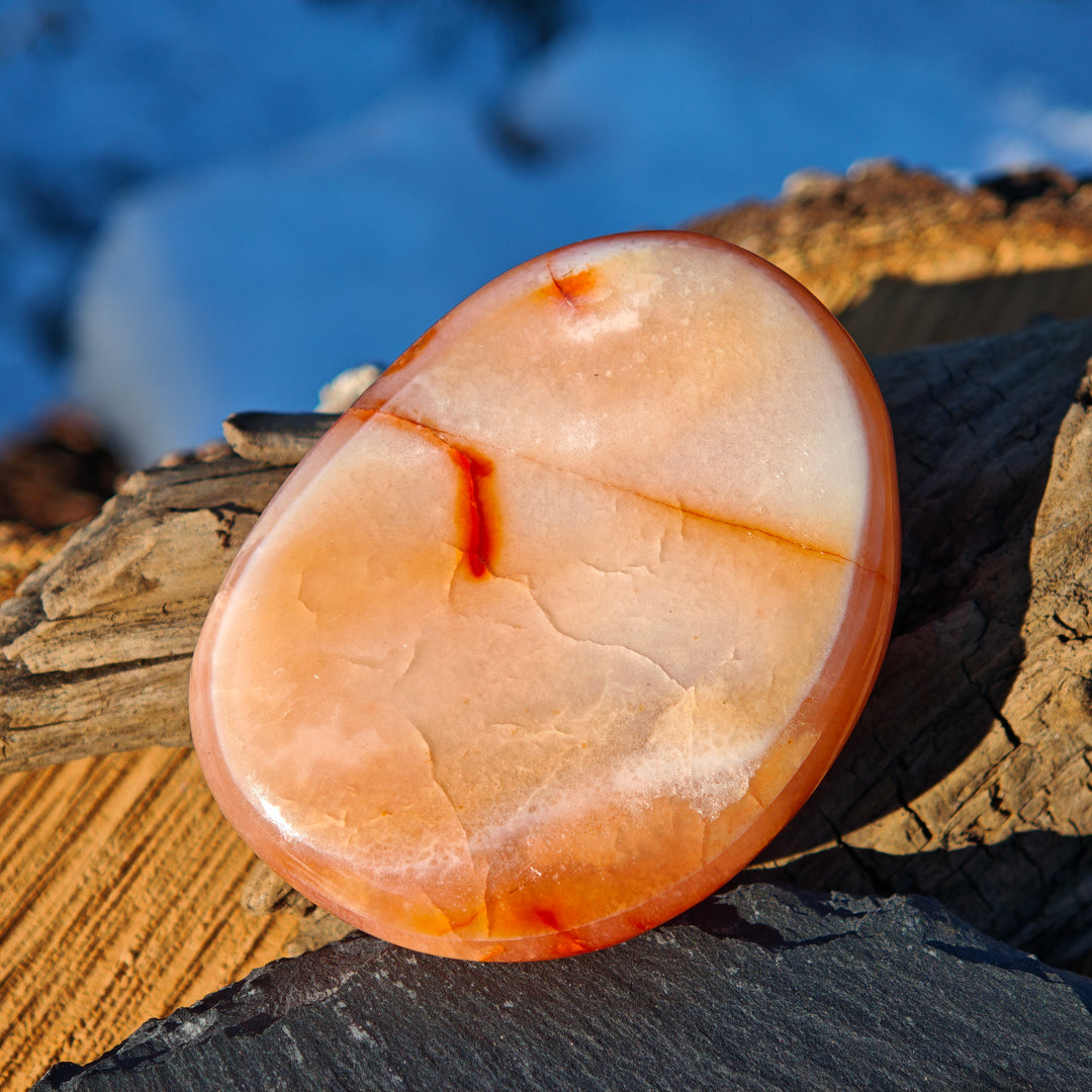 Karneol (Tatkraft) Handschmeichler (1)