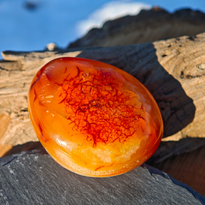 Karneol (Tatkraft) Handschmeichler (2)