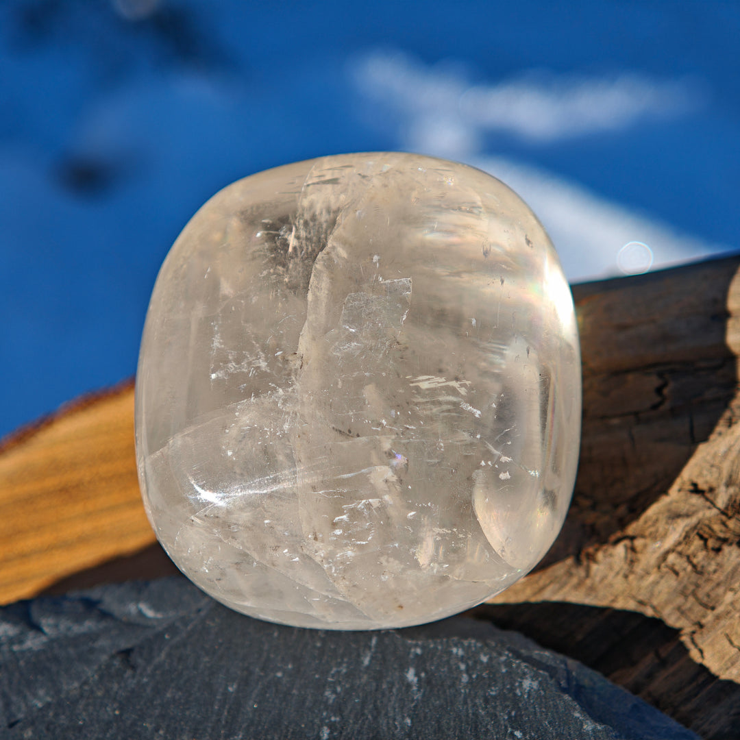 Calcit klar (Entwicklung-Geistesklarheit) Handschmeichler 7 zur Auswahl