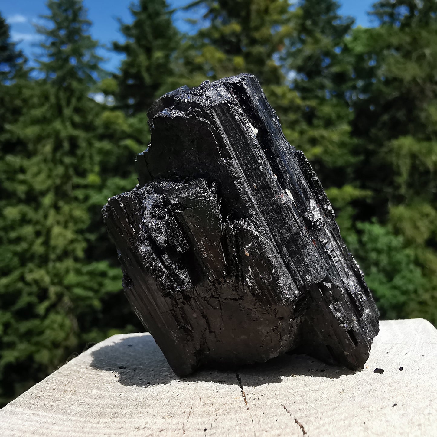 Schwarzer Turmalin Rohstein Brasilien (30)