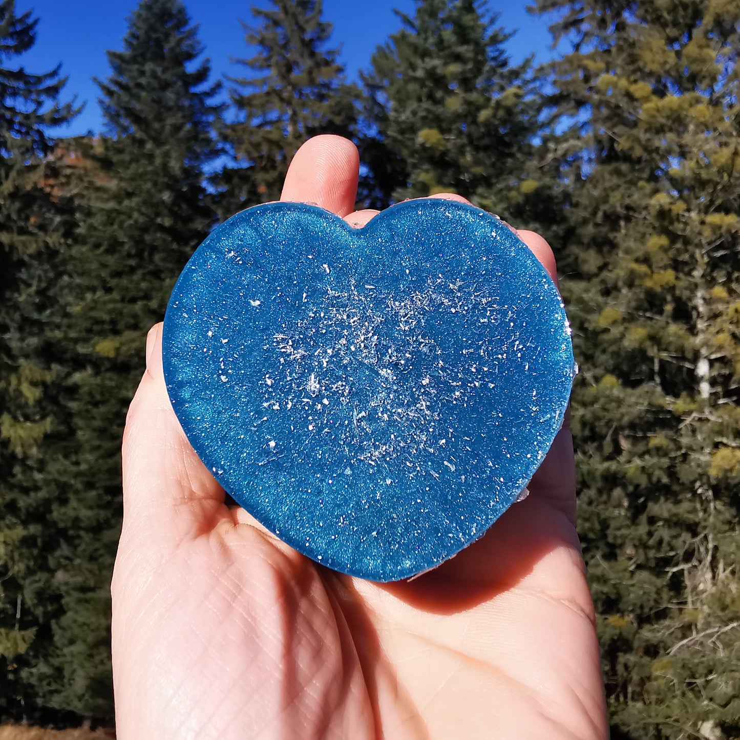 Orgone Herz ENTSPANNUNG WAHRHEIT & ENERGETISCHER SCHUTZ Magnesit Lapislazuli Schwarzer Turmalin