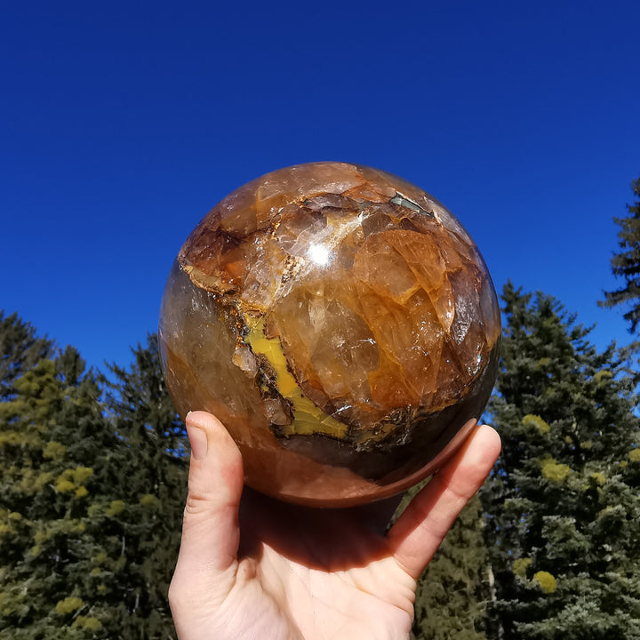 Golden Healer Bergkristall Kugel 13cm (1)