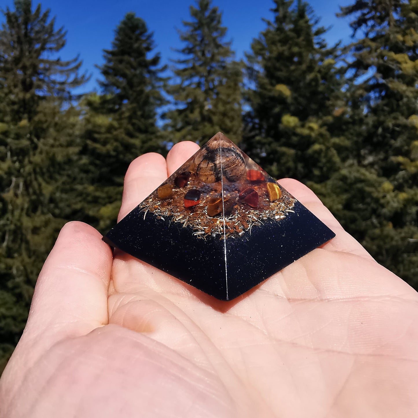 Orgone Cheops Pyramide PSYCHISCHES SCHUTZSCHILD 4.5cm