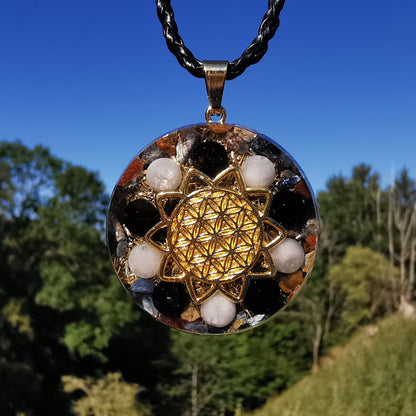Orgone pendant SPECIAL EMF PROTECTION silver