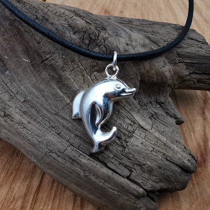 Anhänger DELPHIN 30mm Silber 925 mit kostenlosem Baumwollband